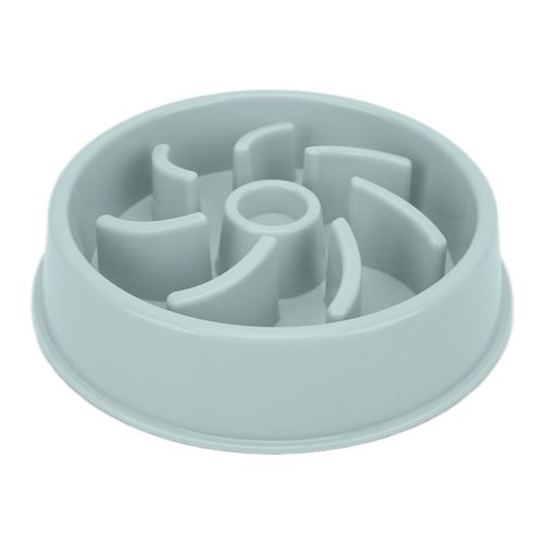 Hjlian Gamelle Antiderapante Et Non Toxique Pour Chiots Et Grands Chiens, Alimentation Lente, Bleu