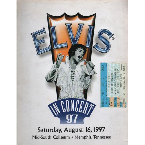 Elvis Programme + Ticket De Concert