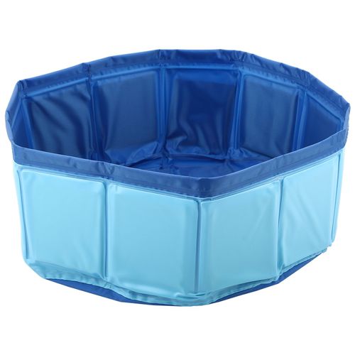 Hjlian Baignoire Pliable En Pvc Sans Gonflage Pour Animaux De Compagnie, Chats Et Chiens, Douche, Piscine, Bleu