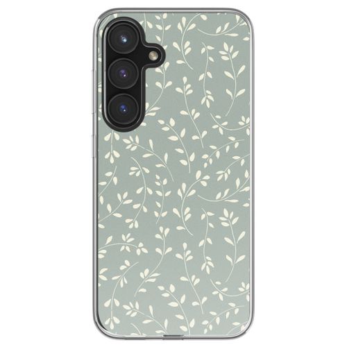 Imoshion Coque Design Pour Samsung Galaxy S24 Fe Smoke Green Flowers