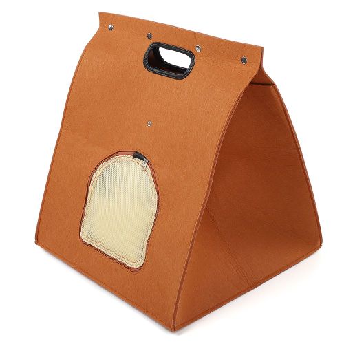 Hjlian Sac En Feutre Chocolat, Facile A Nettoyer, Portable, Bonne Permeabilite A L'air, Confortable, Pour Petits Chiens Et Chats.