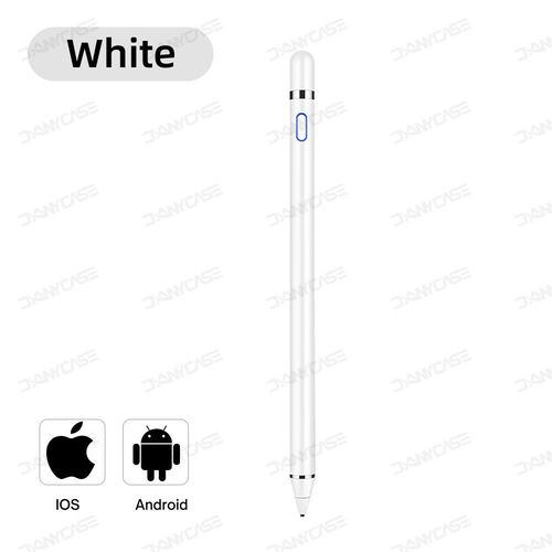 Stylet tactile pour tablette mobile IOS Android,stylet pour téléphone Apple iPad Pro Samsung Huawei Xiaomi- White-F5141
