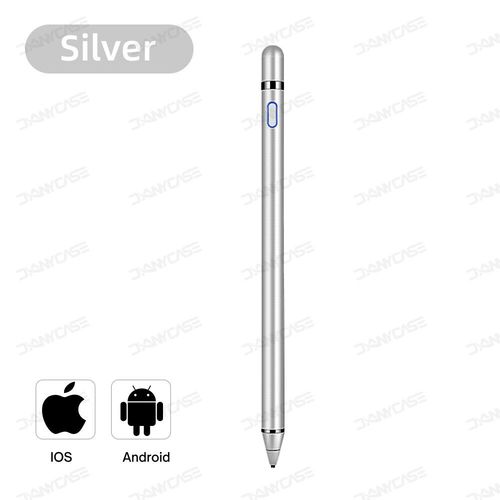 Stylet tactile pour tablette mobile IOS Android,stylet pour téléphone Apple iPad Pro Samsung Huawei Xiaomi- Silver-F308
