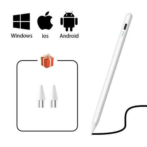 Stylet universel pour tablette et téléphone portable,stylet tactile,IOS,Android,Windows,Apple,ISub,Xiaomi,Huawei- 1pen 2tips -A