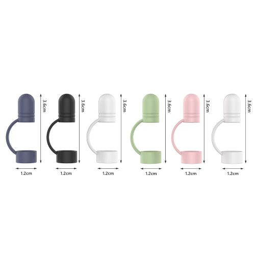 3/6pcs remplacement Capuchon De Stylo En Silicone Souple Manchon De Protection Accessoires pour Crayon Pomme 1 - 6pcs-D36031