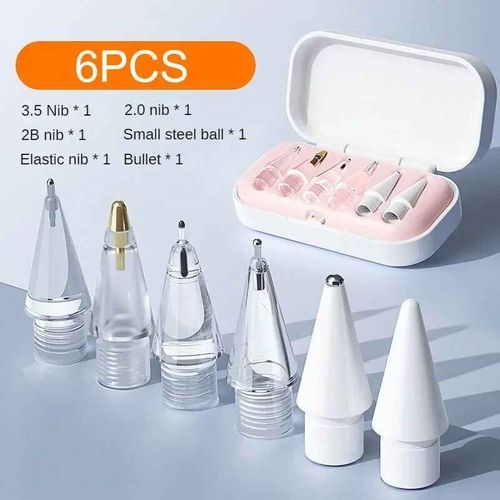 Embouts de crayon de résubdivision pour Apple Pays l 1,2,3,capuchon de protection en silicone souple,écran tactile- 6PCS-B50416