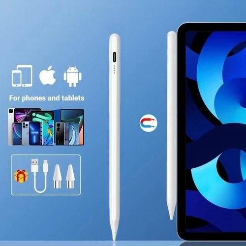 Stylet universel pour écran tactile tactile,stylo pour Android,iOS,puzzles,iPad,Apple,Huawei,Xiaomi,Samsung,tablette- White-B8328