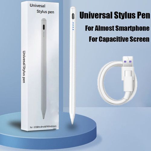 Stylet universel pour écran tactile,stylo pour Android IOS,Windows,puzzles,iPad,Apple,Huawei,Xiaomi,tablette- Blanc-A5978