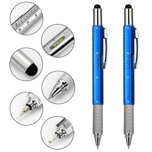 Stylet 7 En 1 Pour Tablette,Téléphone,Écran Tactile,Android,Ios,Ipad,Xiaomi,Samsung,Apple,2 Pièces- 2pcs Blue-B