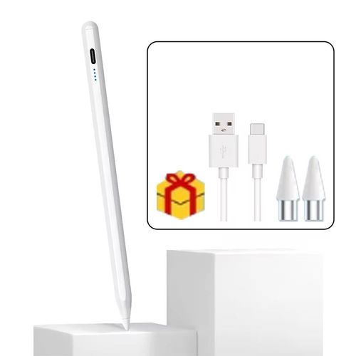 Stylet universel pour écran tactile tactile,stylo pour Android,iOS,puzzles,iPad,Apple,Huawei,Xiaomi,Samsung,tablette- white-E5548