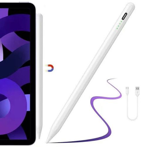 Stylet universel pour téléphone portable Android IOS,stylet tactile pour iPad,Apple iPad,accessoires pour Apple Pays - WHITE-C9895