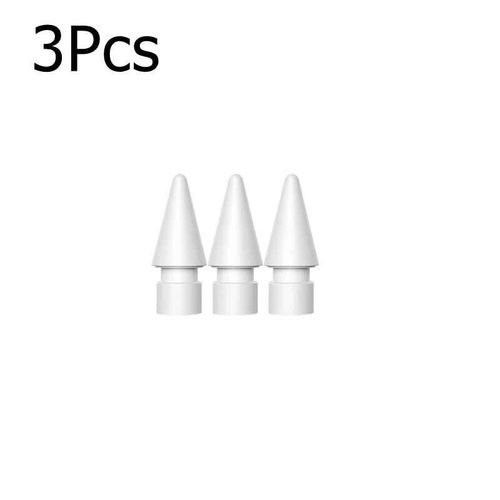 Embouts de crayon de remplacement pour Apple Pays l,1ère et 2ème génération,pointes de rechange lisses pour iPad Pro - 3 White-B81
