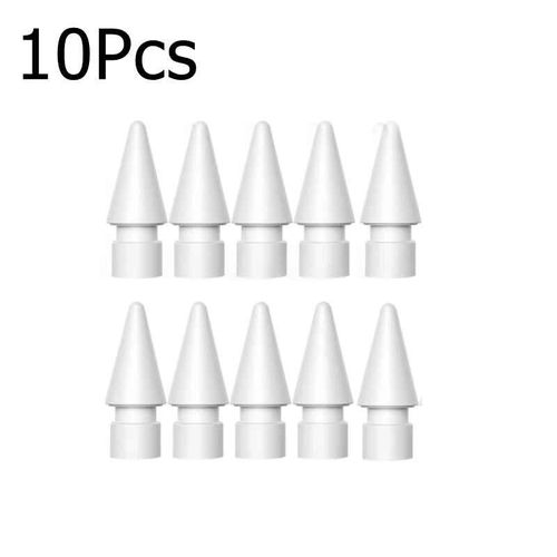 Embouts de crayon de remplacement pour Apple Pays l,1ère et 2ème génération,pointes de rechange lisses pour iPad Pro - 10 White-F7