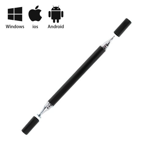 Stylet universel pour écriture manuscrite,2 règlements,1 stylet téléphonique,crayon pour tablette Apple Android IOS- Black-E7238
