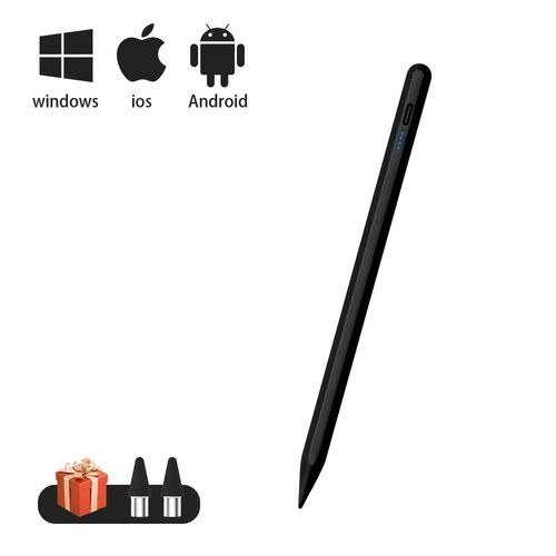 Stylet universel pour tablette Android,stylo pour téléphone portable,crayon Apple,crayon iPad général pour écran - Noir-D86683