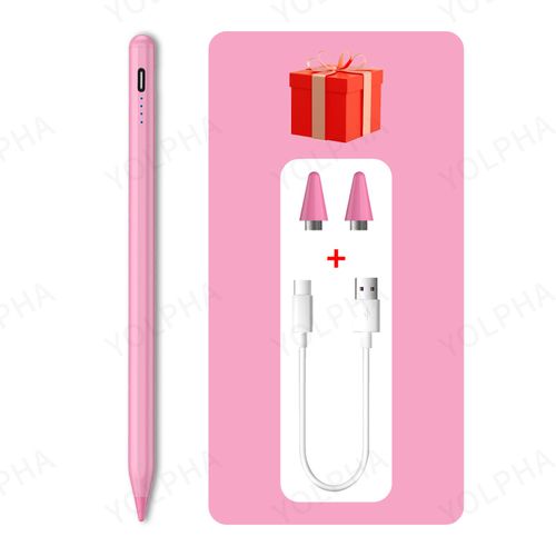 Stylet universel pour tablette,téléphone portable,stylet tactile pour IOS,Android,Apple Pays l pour XIAOMI,HUAWEI- Rose-D51586