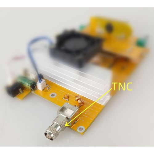 Carte émetteur audio sans fil sans boîtier,Fm 15W,PLL réglable,émetteur évité,diffusion uniquement PCB + - TNC-A467065