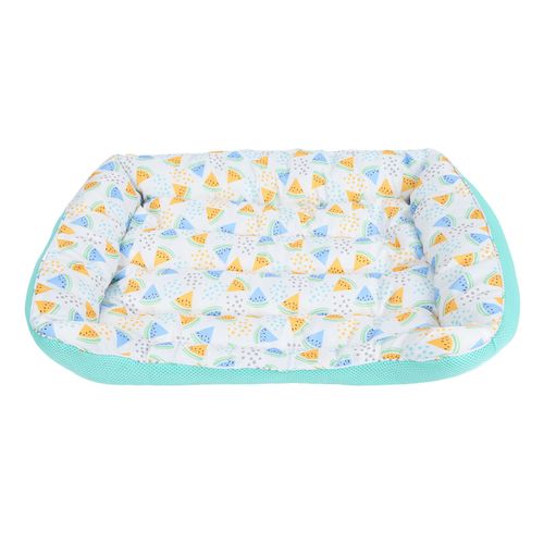 Hjlian Panier Lavable Pour Chat Et Chien, Nid Carre Doux Pour Animal De Compagnie, Niche Pour Chien, Petite Et Moyenne Taille, Tapis Pour Animal De Compagnie, Lit Vert S
