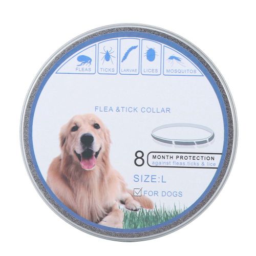 Hjlian Collier Anti-Insectes Pour Chien Et Chat, Repousse Les Puces, Les Tiques Et Les Moustiques, Aux Huiles Essentielles Naturelles (S)