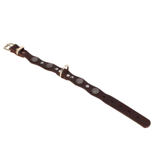 Hjlian Collier Reglable En Cuir Synthetique Pour Chien De Taille Moyenne Et Grande (M)