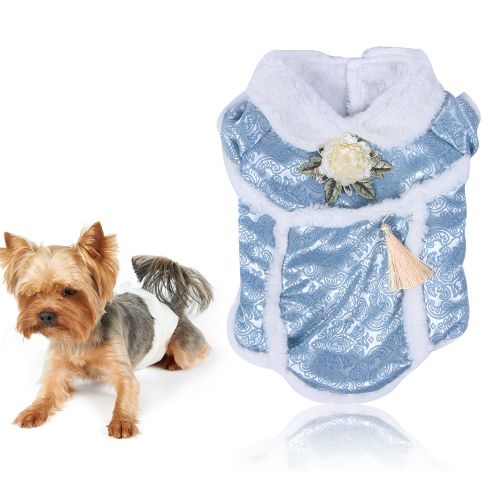 Hjlian Costume D'hiver En Coton Pour Chien, Mignon, Style Chinois, Tang, Vetements Pour Petits Chiens, Chiots, Manteau, Tenue