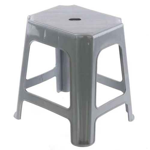Tabouret Repose-Pieds Siège 41x43x34 Cm Compact Jusqu'à 110 Kg Gris