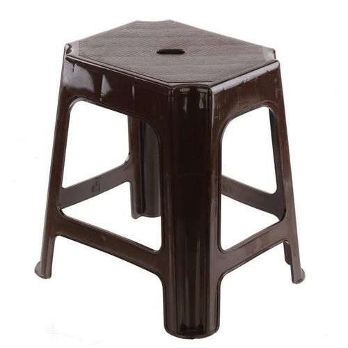 Tabouret Repose-Pieds Siège 41x43x34 Cm Compact Jusqu'à 110 Kg Marron