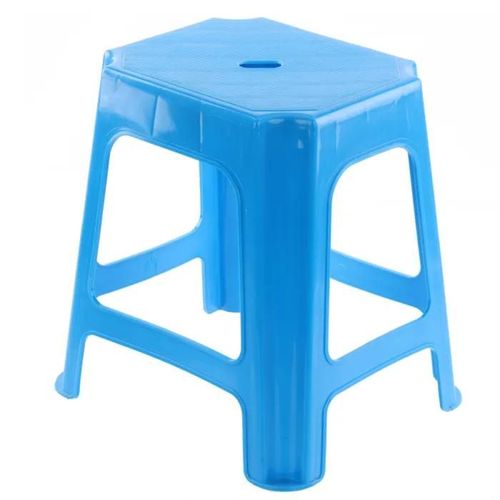 Tabouret Repose-Pieds Siège 41x43x34 Cm Compact Jusqu'à 110kg Bleu