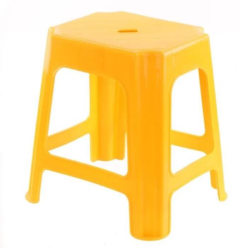 Tabouret Repose-Pieds Siège 41x43x34 Cm Compact Jusqu'à 110 Kg Jaune
