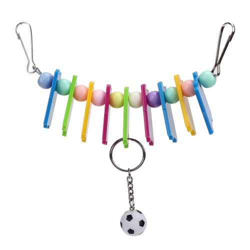 Hjlian Jouet En Plastique Colore Pour Perroquet, Ballon De Football, A Macher, A Mordre, A Suspendre, A Corde, Balancoire, Accessoires Pour Cage A Oiseaux