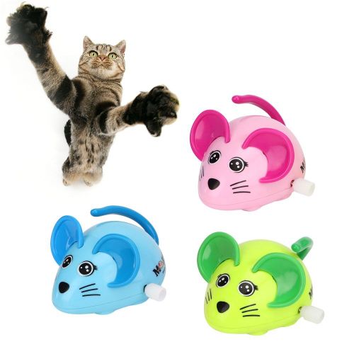 Hjlian Lot De 3 Souris A Remonter Pour Chat Et Animal De Compagnie, Jouet Interactif Et Amusant