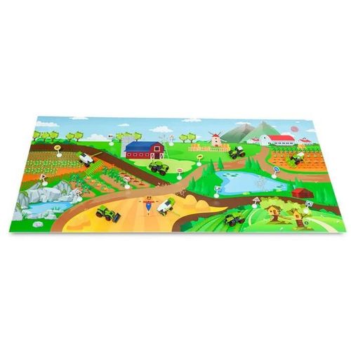 Molto Tapis de jeu ferme avec 3 tracteurs et 12 panneaux Moltó Farm