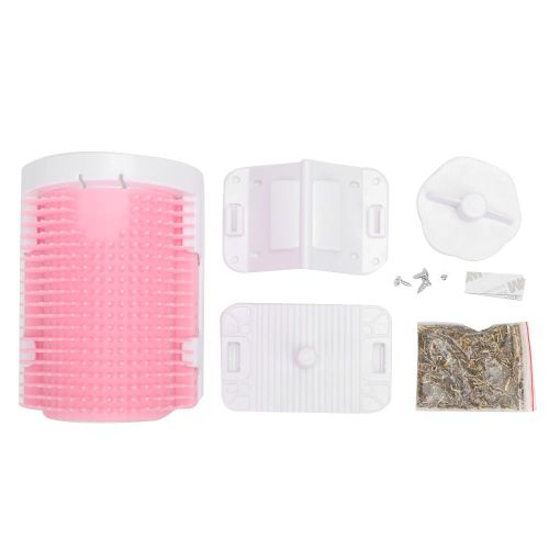 Hjlian Peigne D'angle Amovible En Plastique Pour Chat, Brosse A Gratter, A Frotter, Pour Eliminer Les Poils D'animaux, Massage Et Toilettage
