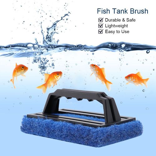 Hjlian Brosse De Nettoyage Pour Aquarium, Grattoir A Algues En Verre, Outil De Nettoyage Pour Aquarium