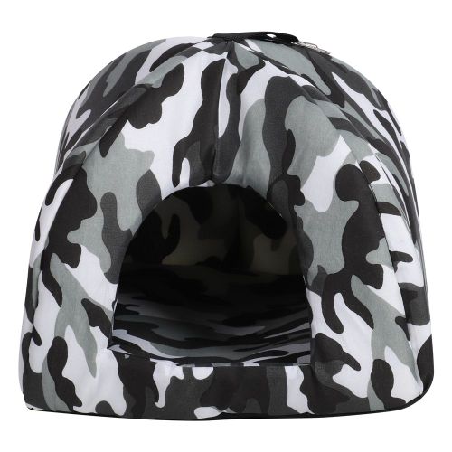 Hjlian Tente Pour Animaux De Compagnie, Lit-Grotte, Camouflage, Suspendu, Nid D'oiseau, Perroquet, Balancoire, Jouet, Hamac (Gris)