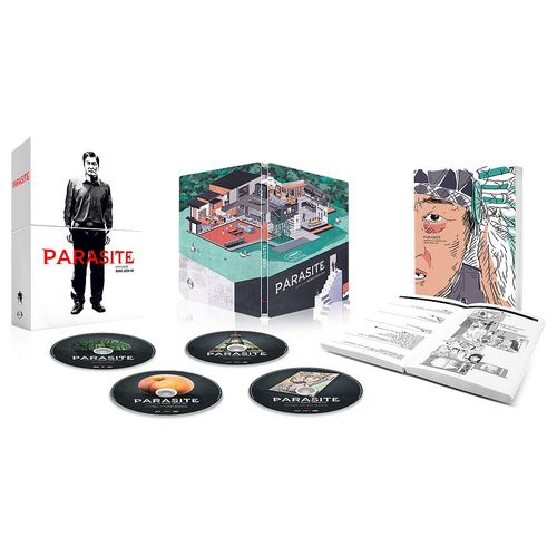 Parasite 2019 Coffret Collector 4k Uhd + Blu-Ray Steelbook + Script