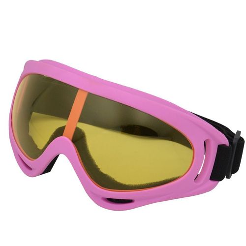 Lunettes De Ski Professionnelles Pour Adultes Et Enfants,Lunettes De Soleil,Lunettes De Sport,Uv400,506,Hommes- Pink-Yellow Lens