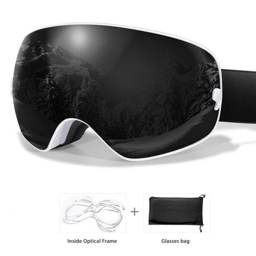 Lunettes de soleil SKI d'extérieur pour hommes et femmes,lunettes 506 anti-buée,cadre et sac optiques gratuits- SA10-OA-D18