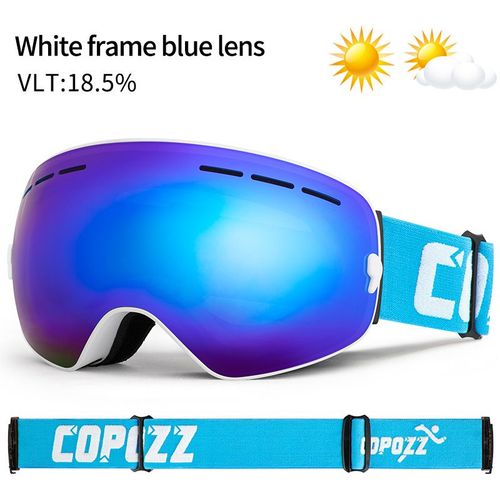 Masque De Protection De Ski Pour Homme Et Femme,Lunettes De Snowboard,Couverture Solaire Uv400,Revêtement Anti-Buée- Frame White