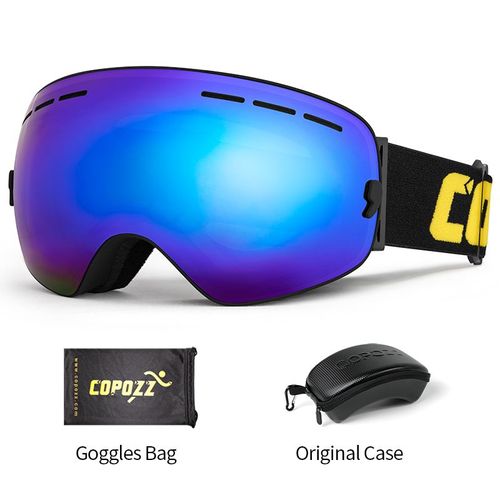 Masque De Protection De Ski Pour Homme Et Femme,Lunettes De Snowboard,Couverture Solaire Uv400,Revêtement - Frame Black With Box -A