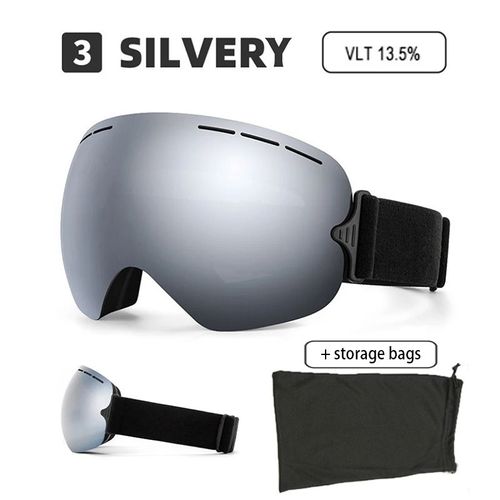 Grandes Lunettes De Ski Hd Pour Adultes,Lunettes De Neige,Lunettes De Sécurité,Accessoires De Snowboard Unisexes,Étui - Xj-Jy-Yi-Bu