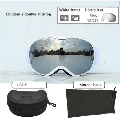 Lunettes De Ski Magnétiques À Double Couche Pour Enfants,Lunettes De Soleil Big View Pour Filles Et Garçons,Lunettes - Xj-Et-Yi-He