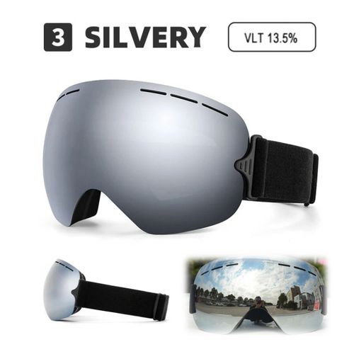 Grandes Lunettes De Ski Hd Pour Adultes,Lunettes De Neige,Lunettes De Sécurité,Accessoires De Snowboard Unisexes,Étui - Xj-Jy-Yi-F9