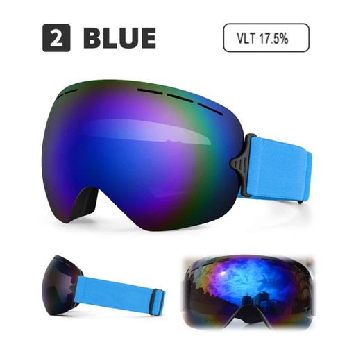 Grandes Lunettes De Ski Hd Pour Adultes,Lunettes De Neige,Lunettes De Sécurité,Accessoires De Snowboard Unisexes,Étui - Xj-Jy-La-F6