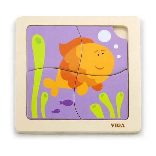 Viga - Puzzle 4 pièces Poisson