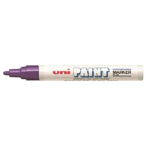 Marqueur - Uniball - Paint Marker Px20 - Pointe Conique Moyenne - Violet - Indélébile