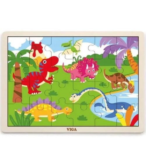 Viga - Puzzle 24 mcx - dinosaures - Jeux Educatifs - Dès 3 ans
