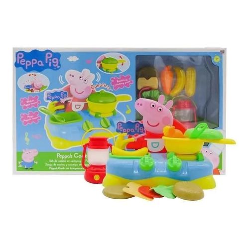 Ensemble d'aliments pour dînette Cook 'n' Camp Peppa Pig - Peppa Pig - Bleu - Plastique - Accessoires