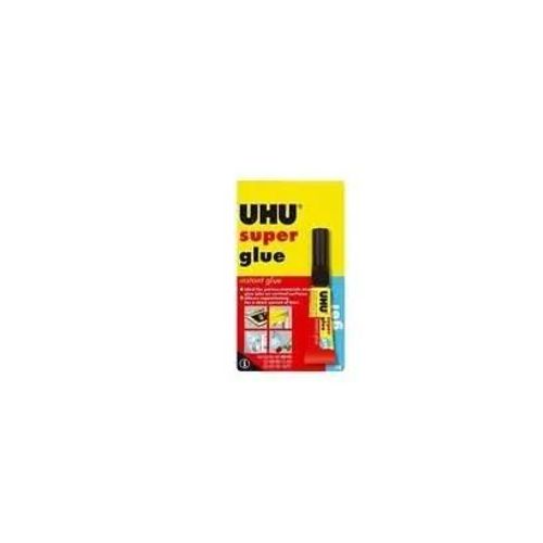 Colle - Uhu - Super Glue Gel - Tube De 3g - Adhésion Rapide - Résistance Élevée