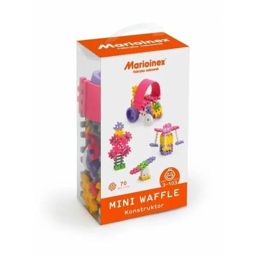 MARIOINEX 902813 MINI GAUFRE, LOT DE 70 PIÈCES CONSTRUCTOR GIRL, MULTI